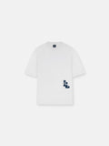 PAINTERS TEE - WHITE/NAVY