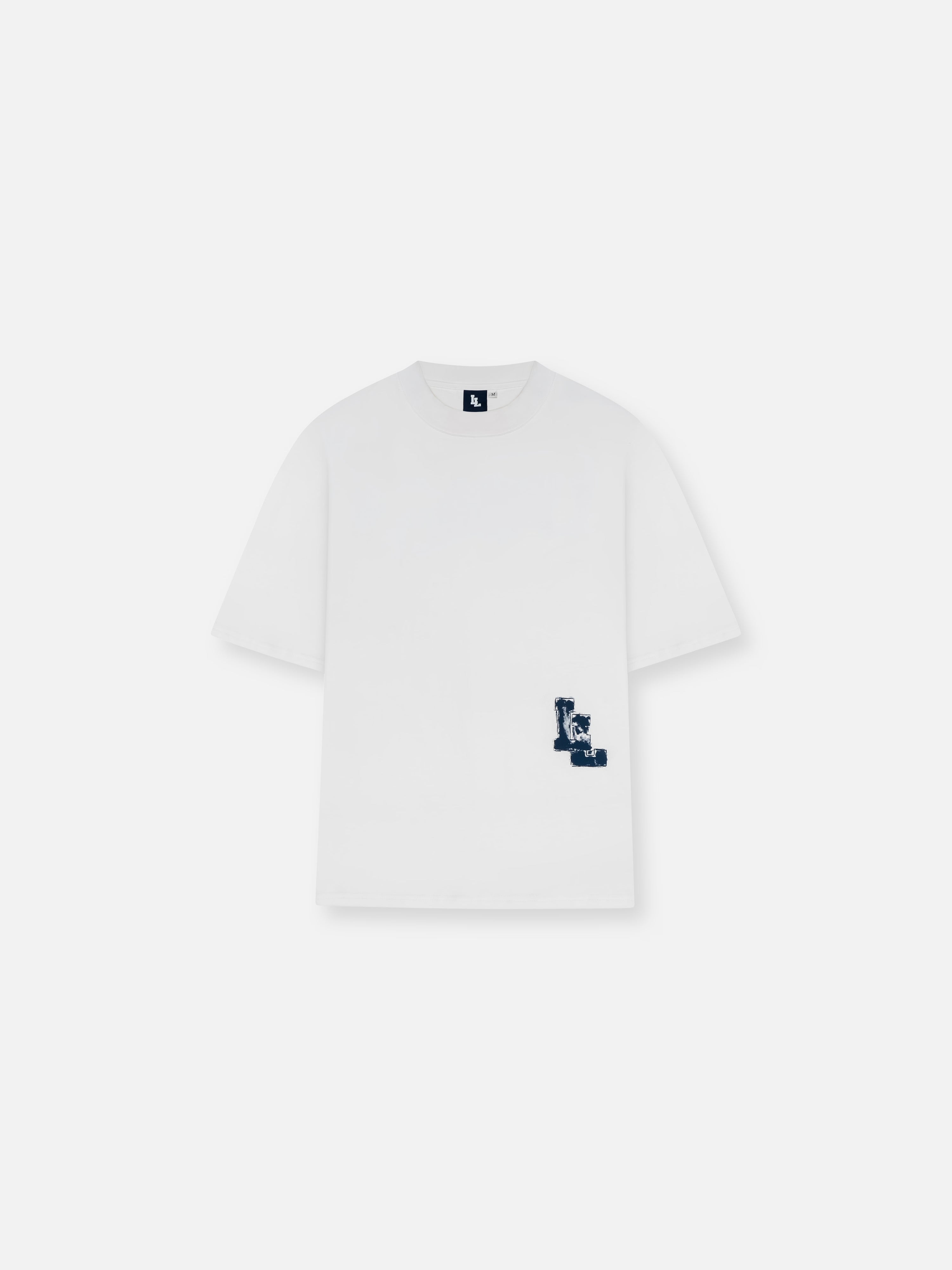 PAINTERS TEE - WHITE/NAVY