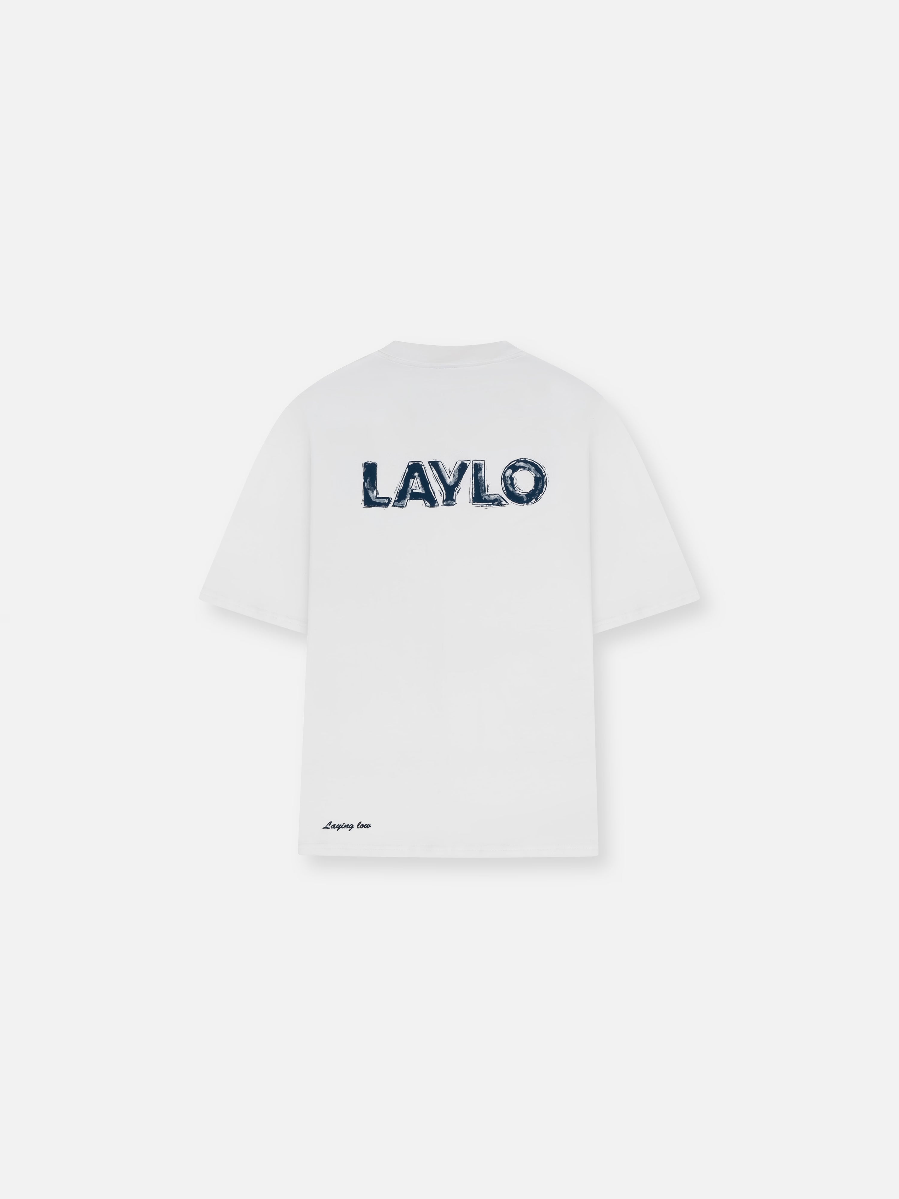 PAINTERS TEE - WHITE/NAVY