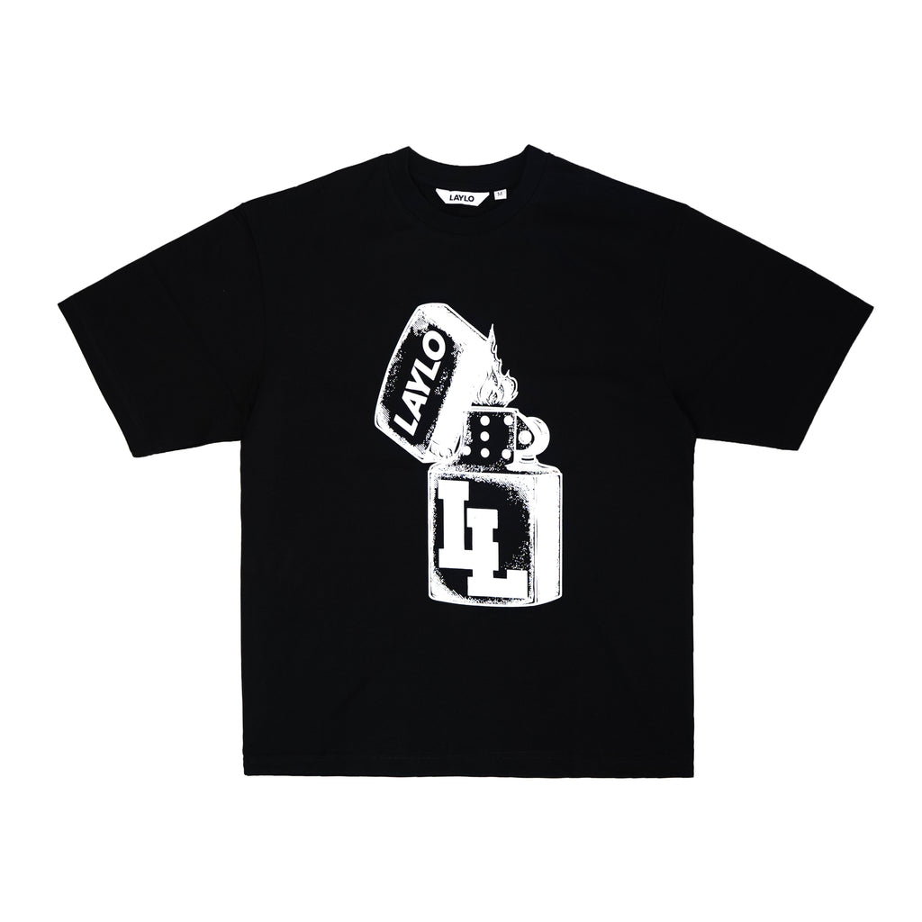 BLACK LIGHTER TEE