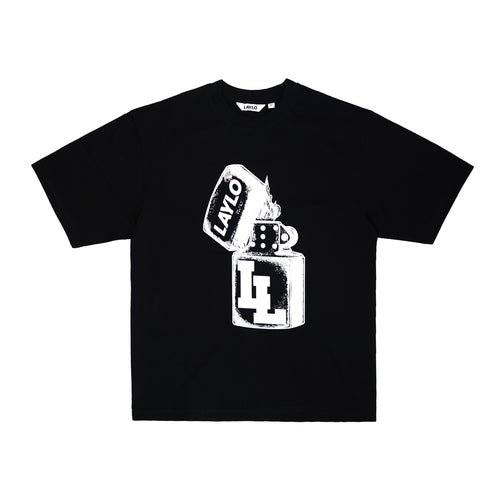 BLACK LIGHTER TEE