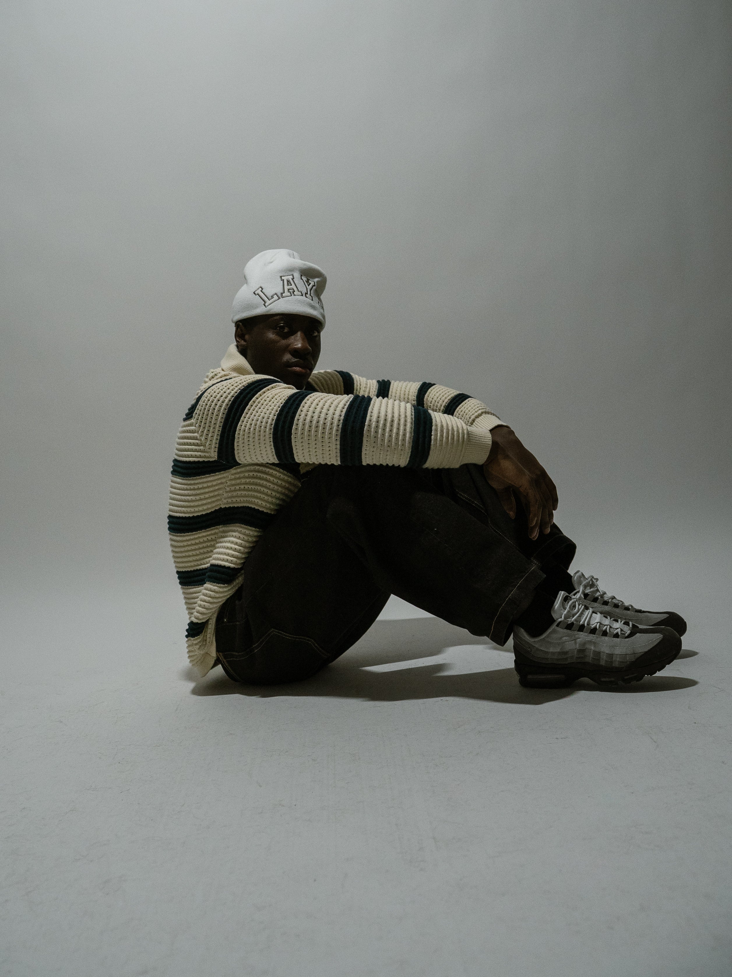 TWO.TONE BEANIE - WHITE