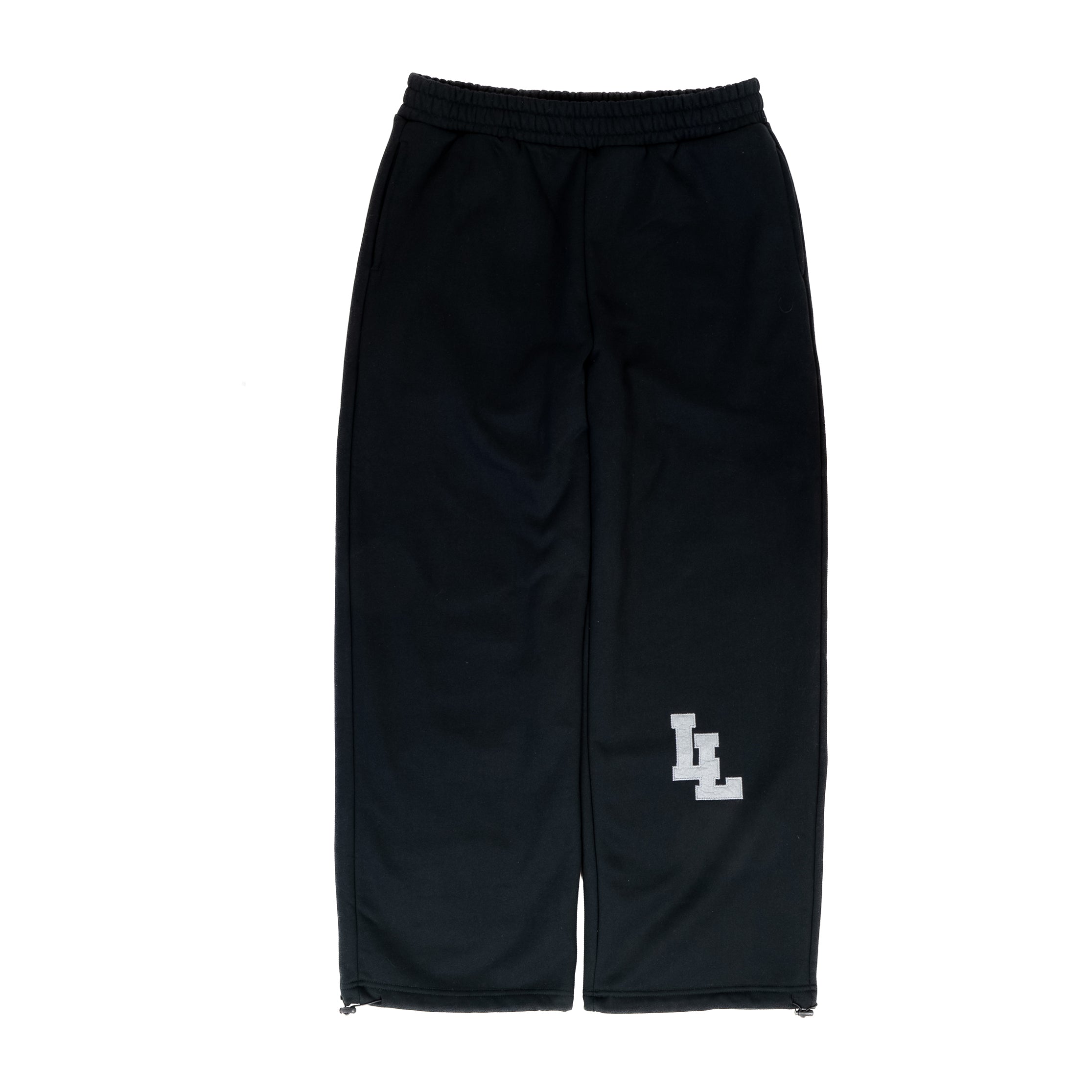 BLACK LOGO SWEATPANTS