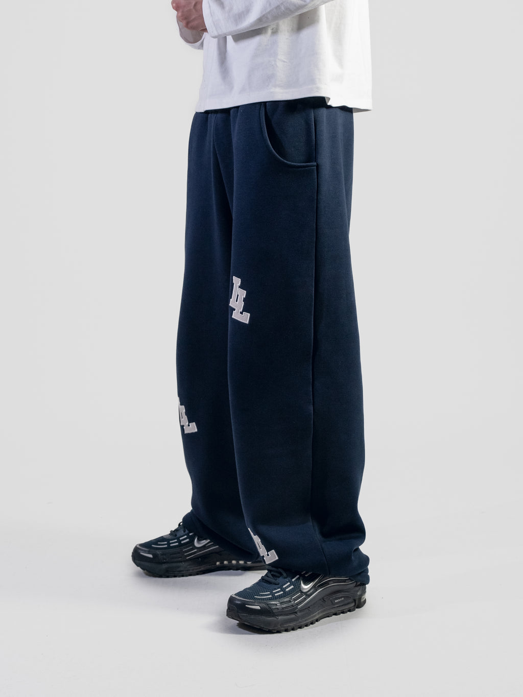 2L SWEATPANTS - NAVY/GREY