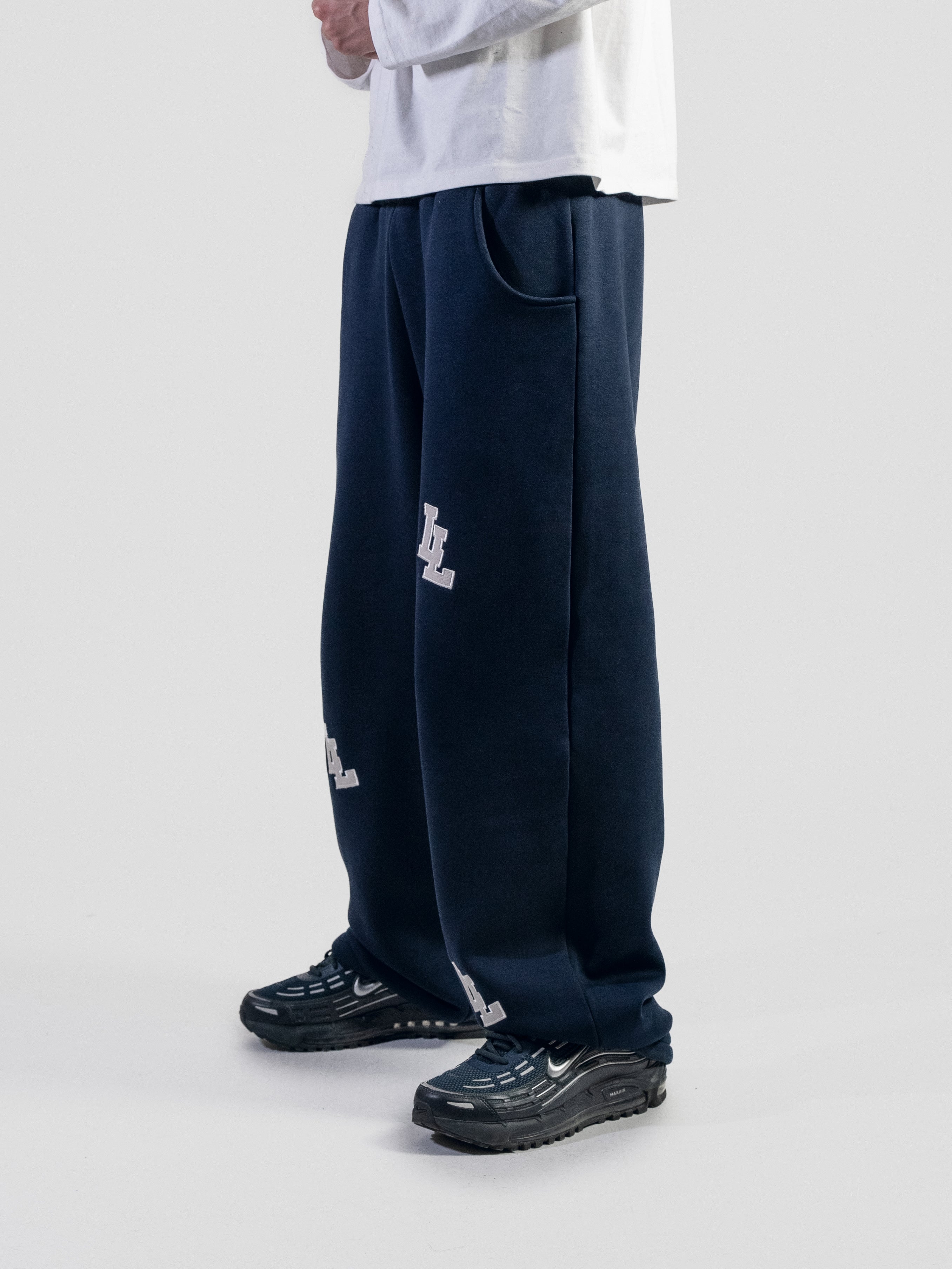 2L SWEATPANTS - NAVY/GREY