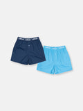 BOXERS 2-PACK - NAVY/LIGHT BLUE