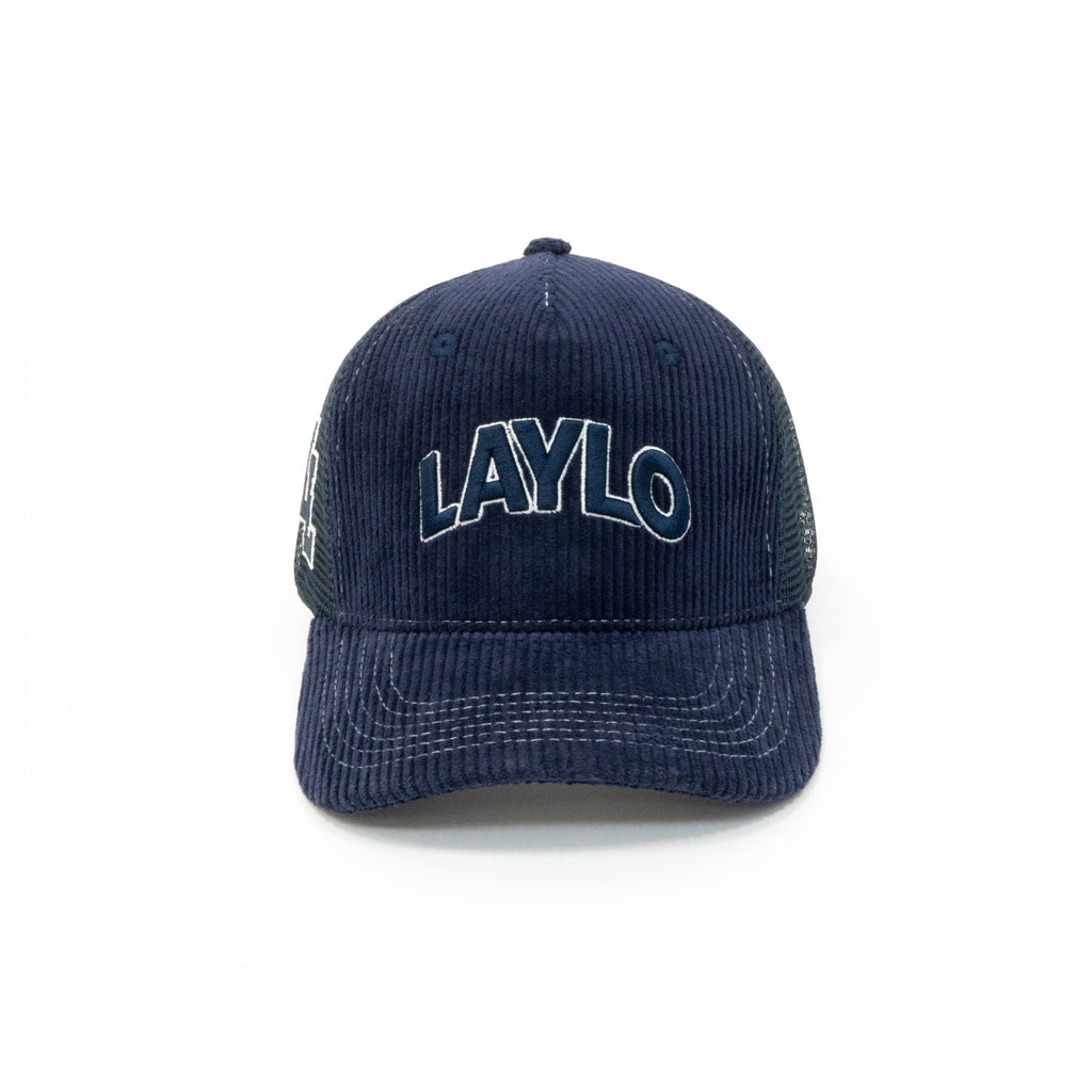 NAVY CORDUROY CAP