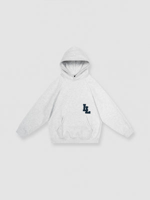SIGNATURE HOODIE - LIGHT GREY/NAVY