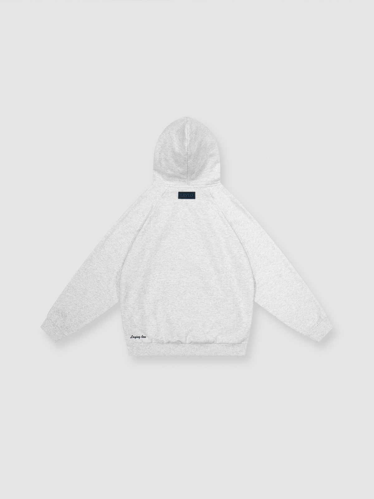 SIGNATURE HOODIE - LIGHT GREY/NAVY