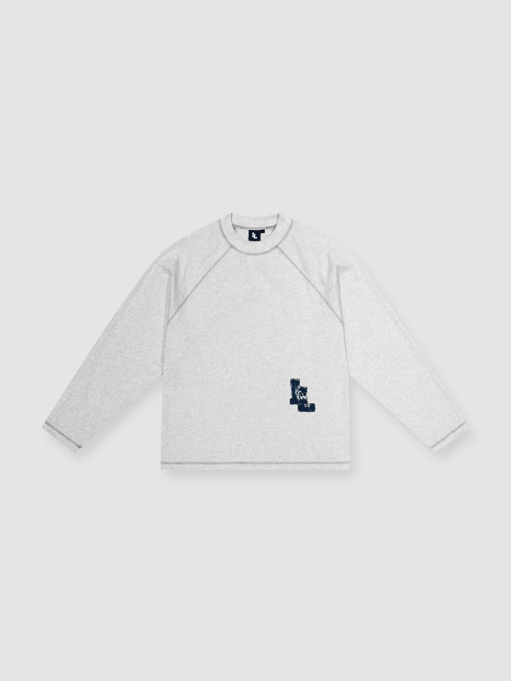 PAINTERS LONGSLEEVE - LIGHT GREY/NAVY