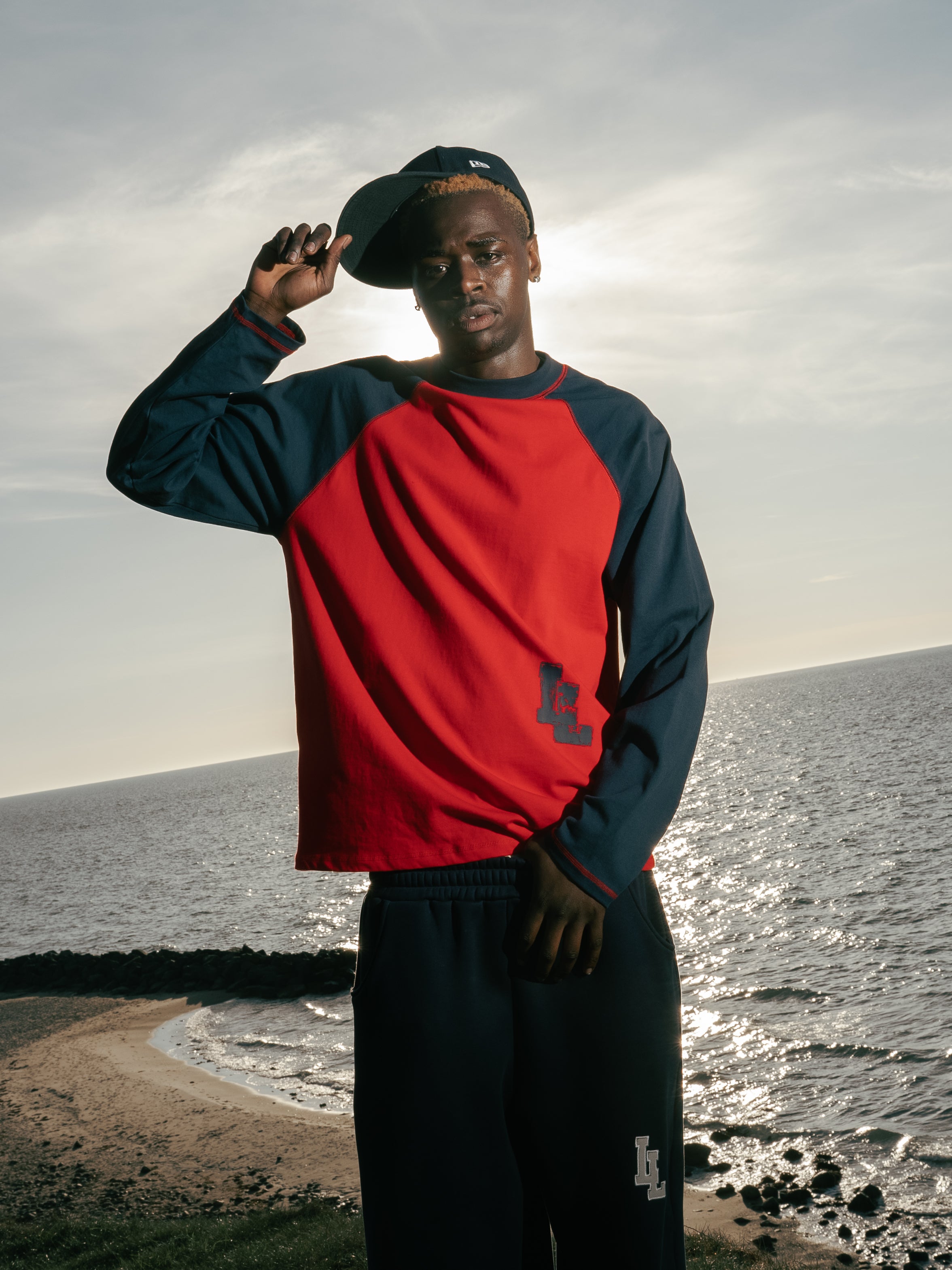 PAINTERS LONGSLEEVE - RED/NAVY