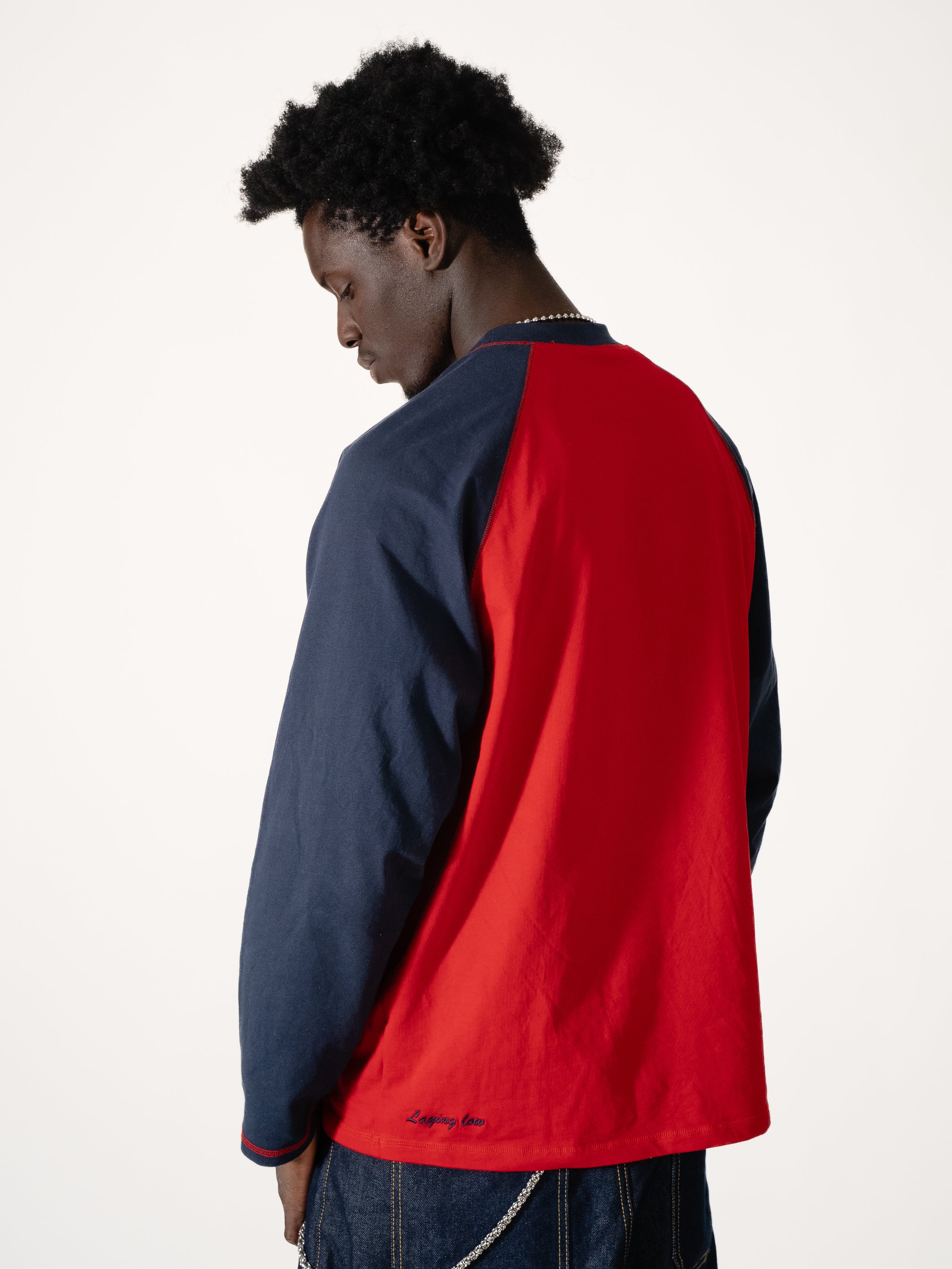 PAINTERS LONGSLEEVE - RED/NAVY