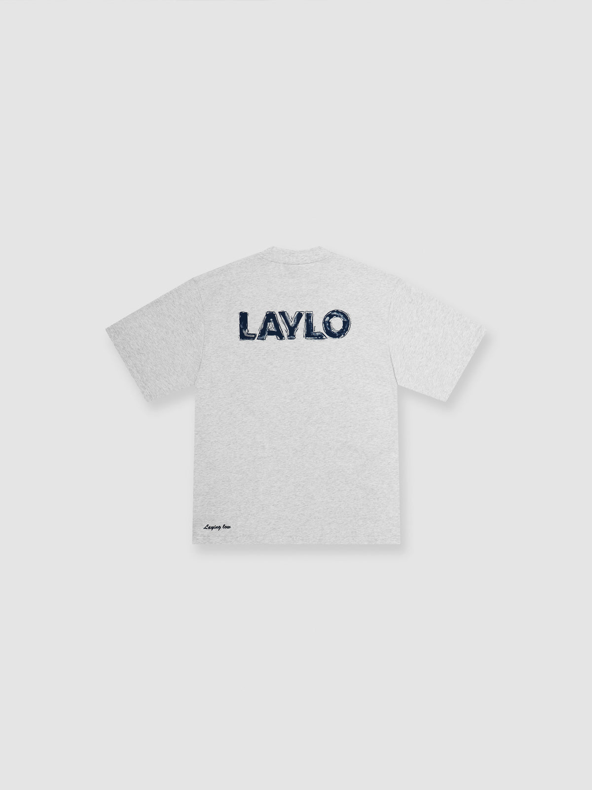 PAINTERS TEE - LIGHT GREY/NAVY