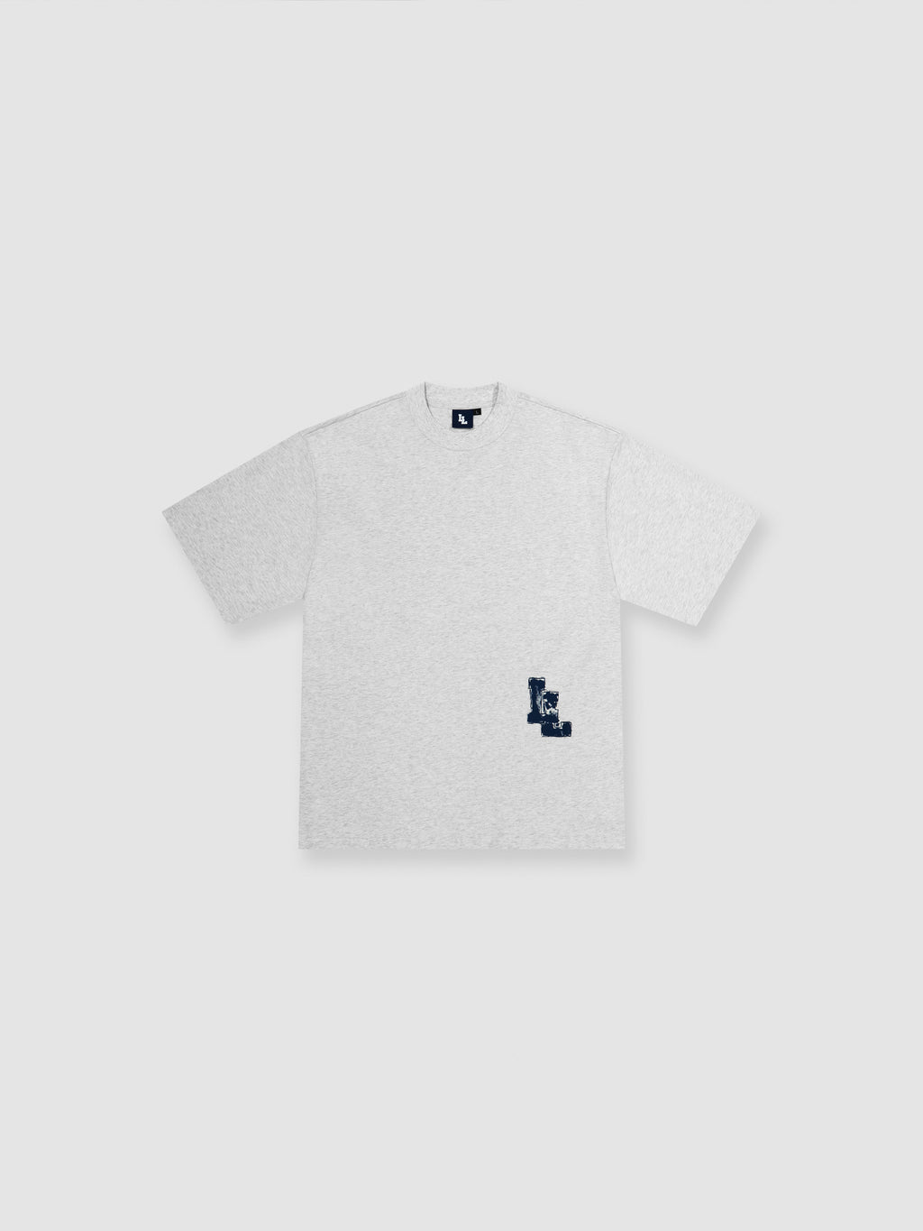 PAINTERS TEE - LIGHT GREY/NAVY